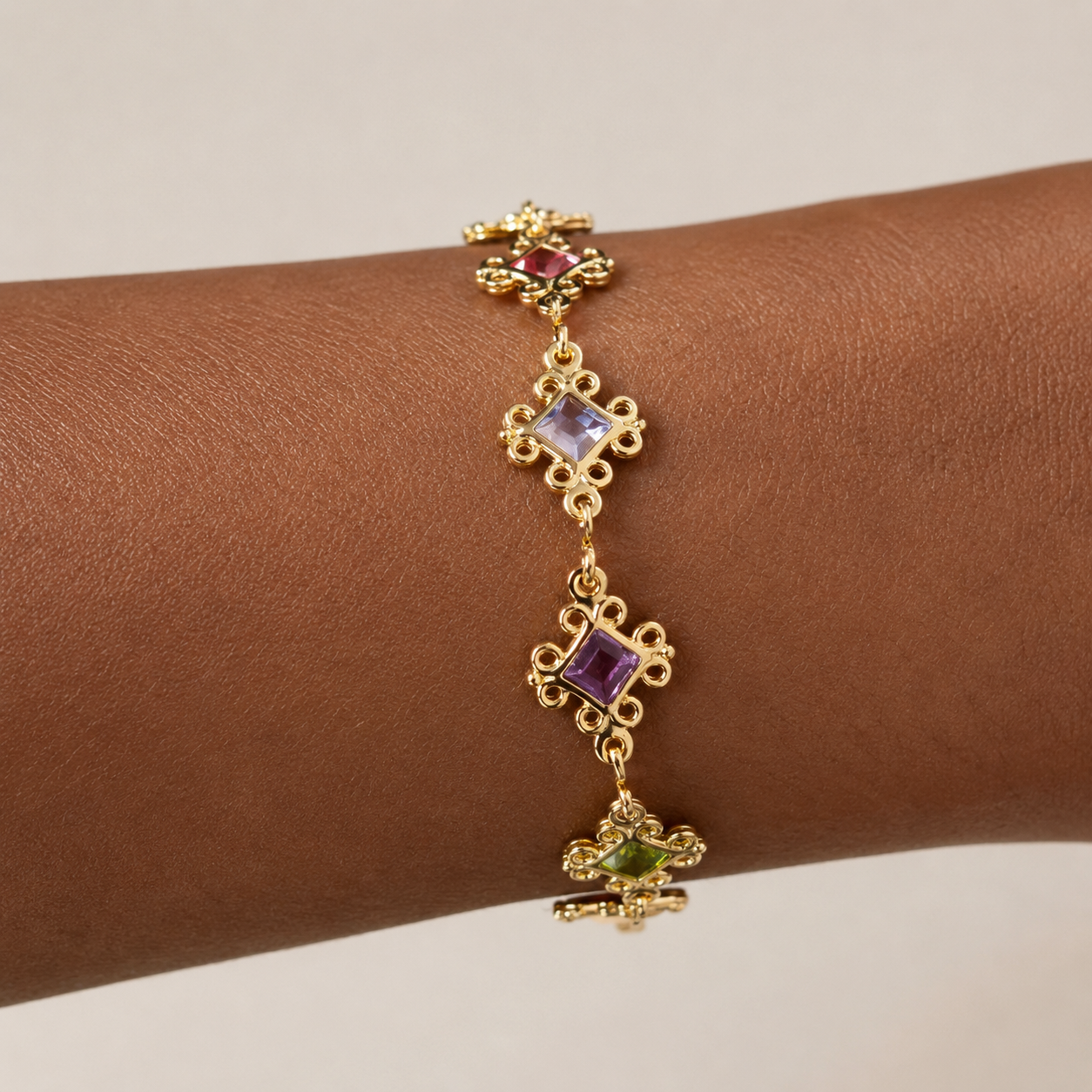 Pastel Dreams 18k Gold Filled Bracelet