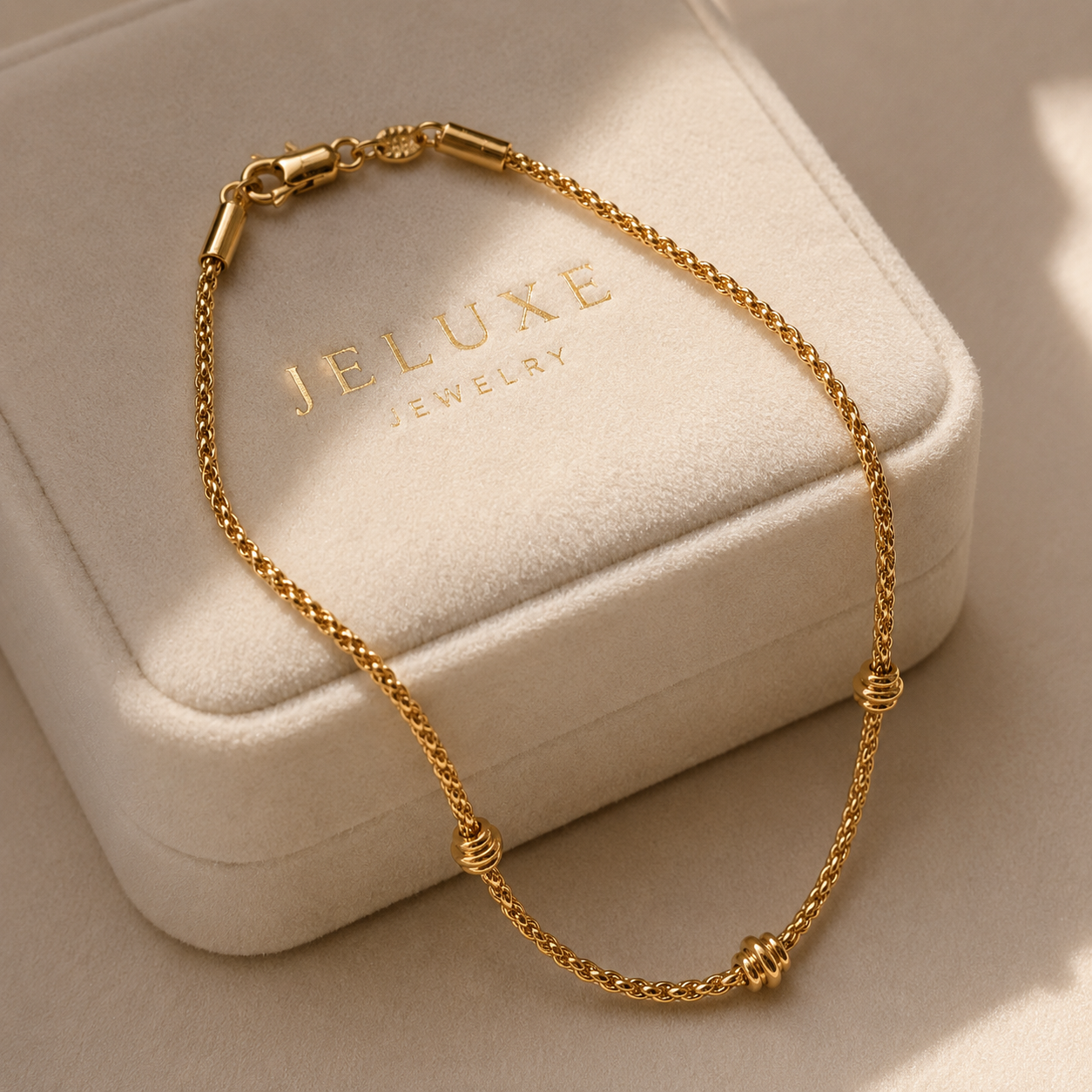Vera Wheat Link Gold Filled Anklet