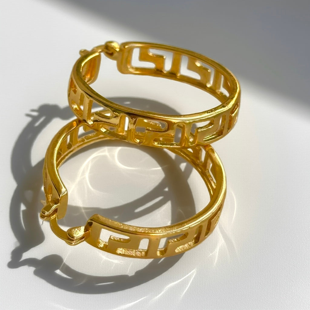 Sienna Gold Plated Hoop Earrings