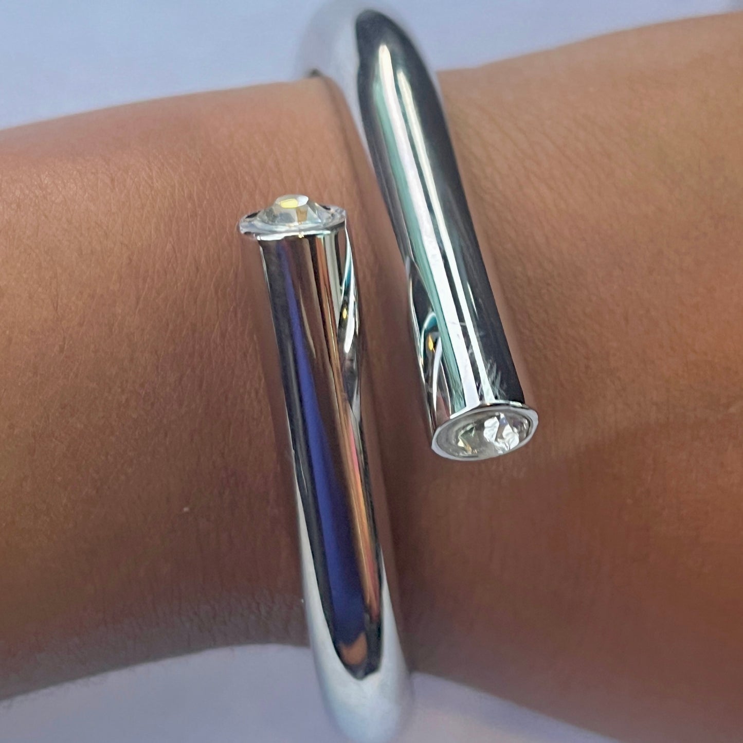 Milan Crystal Hinged Bangle (Copy)