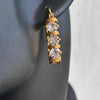 Nylah Zircon Earrings-18k Gold Plated