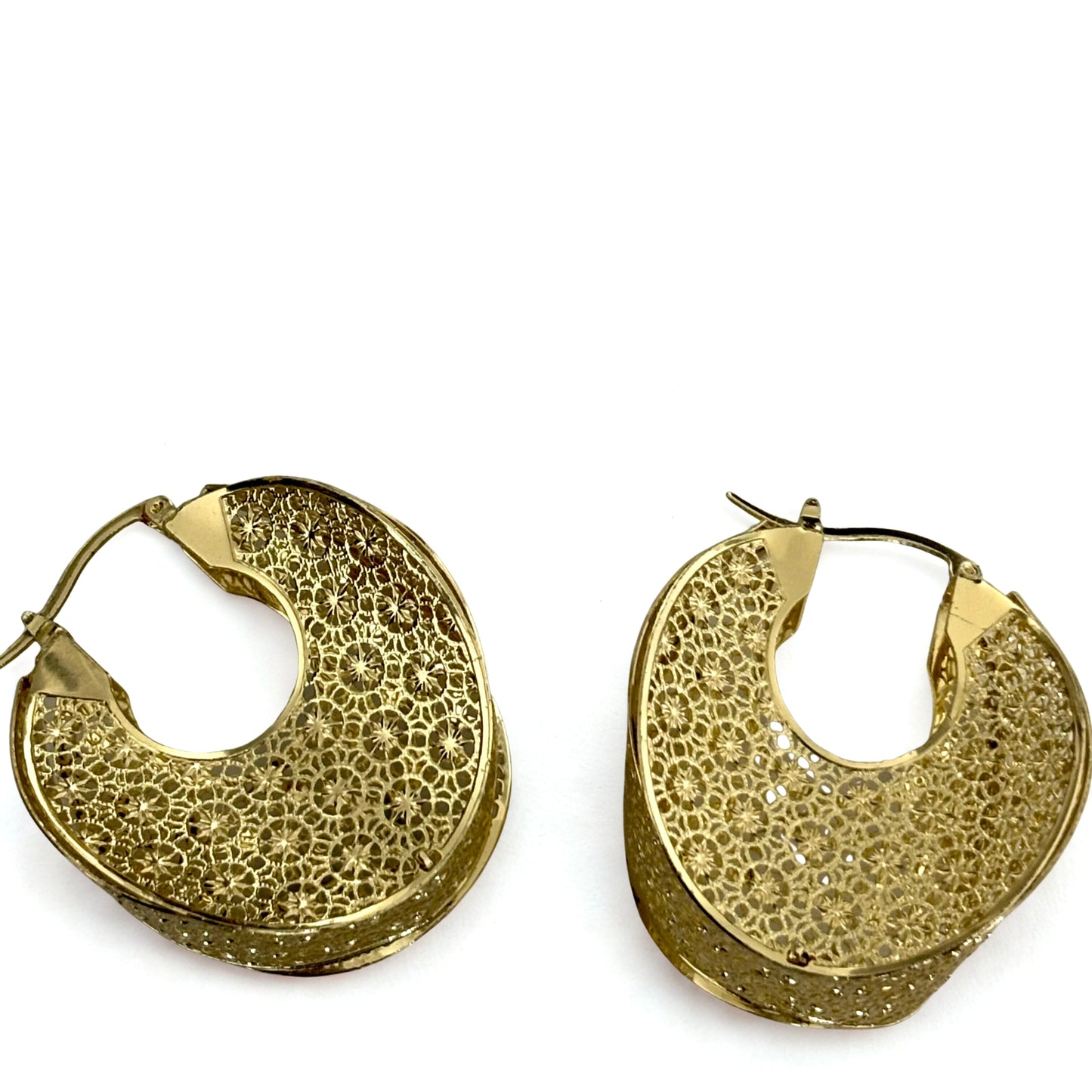 Maya Gold Plated Hoop Earrings