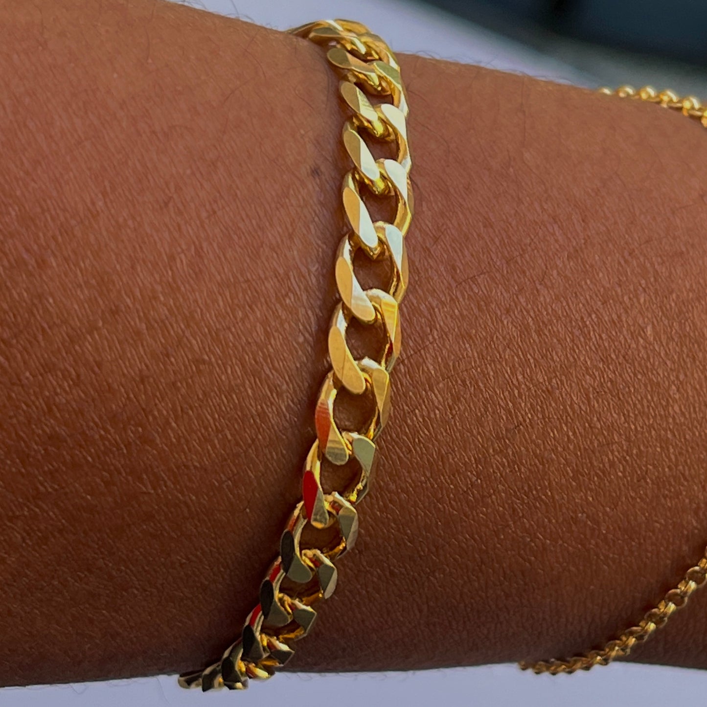 Cuban Link Bracelet-18k Gold Filled