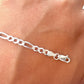 Figaro Link Anklet-925 Sterling Silver-4mm