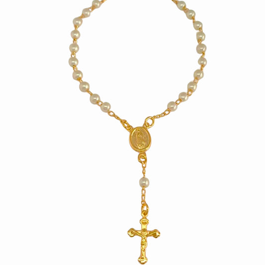 Guadalupe Rosary Bracelet-18k Gold Filled