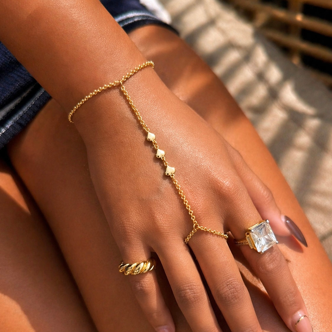 Gia Harness 18k Gold Filled Bracelet