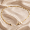 Figaro Link Anklet-Gold Filled (Flat)