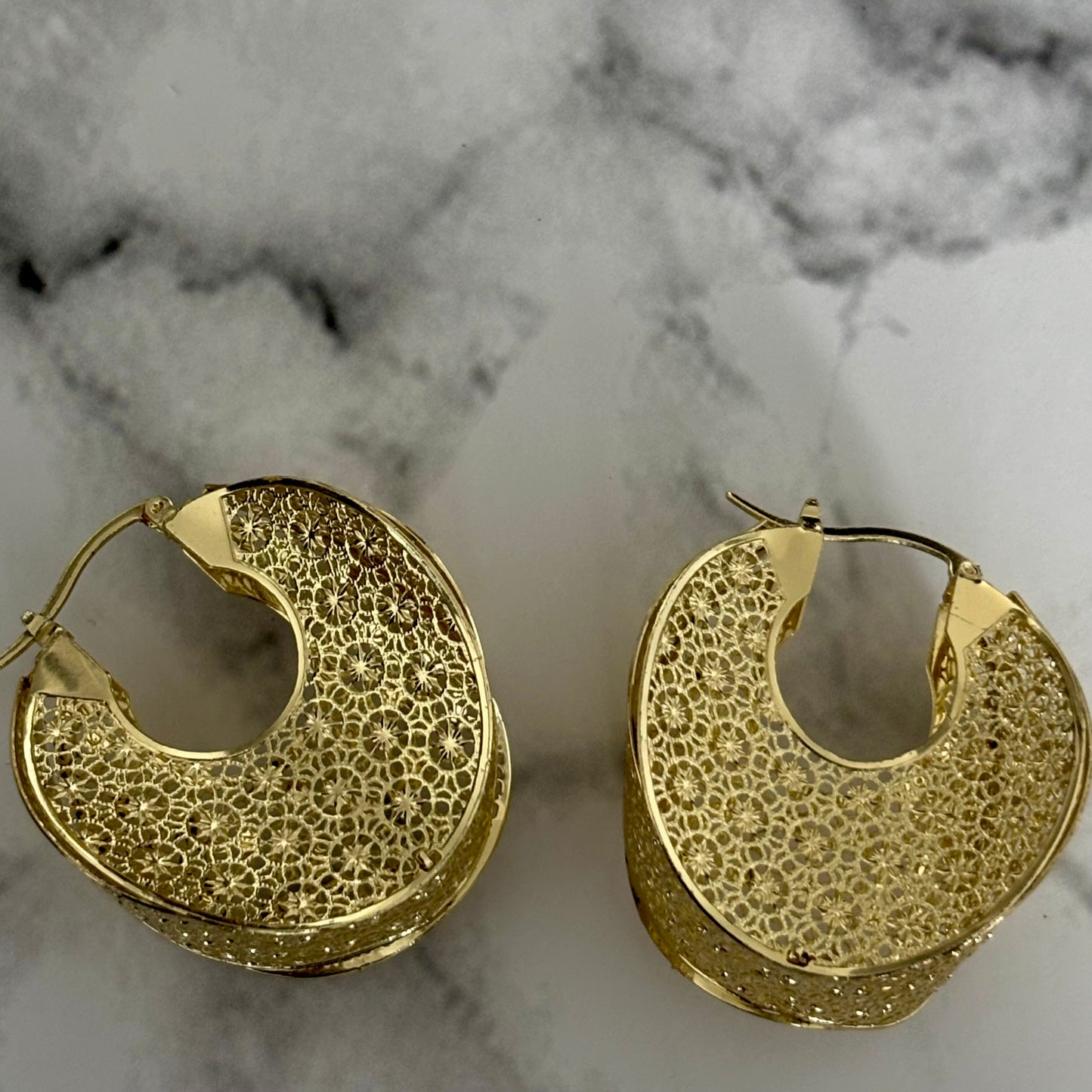 Maya Gold Plated Hoop Earrings