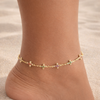 Multicolor Cross  Link Gold Filled  Anklet