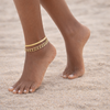 Tania Herringbone Link Gold Filled  Anklet