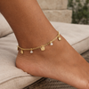 Lily Charms Curb Link Gold Filled Anklet