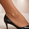 Lily Charms Curb Link Gold Filled Anklet