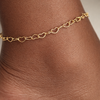 Cherie Heart Link Gold Filled Anklet