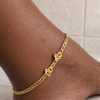 Cuban Love Link Gold Filled Anklet