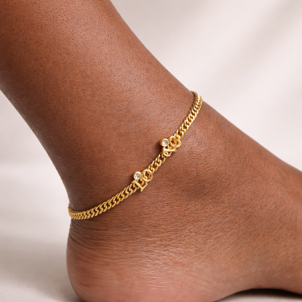 Cuban Love Link Gold Filled Anklet