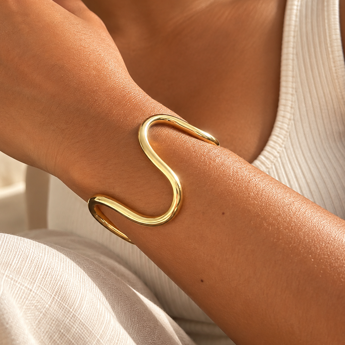 Delani Gold Plated Bangle