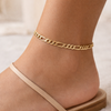 Figaro Link Gold Filled Anklet