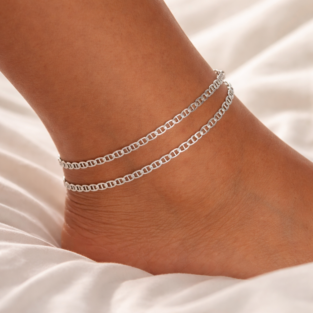 Mariner Link 925 Sterling Silver Anklet
