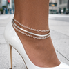 Paper Clip 925 Sterling Silver Link Anklet-