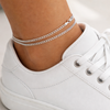 Curb Link 925 Sterling Silver Anklet