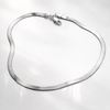 Herringbone Link 925 Sterling Silver Anklet