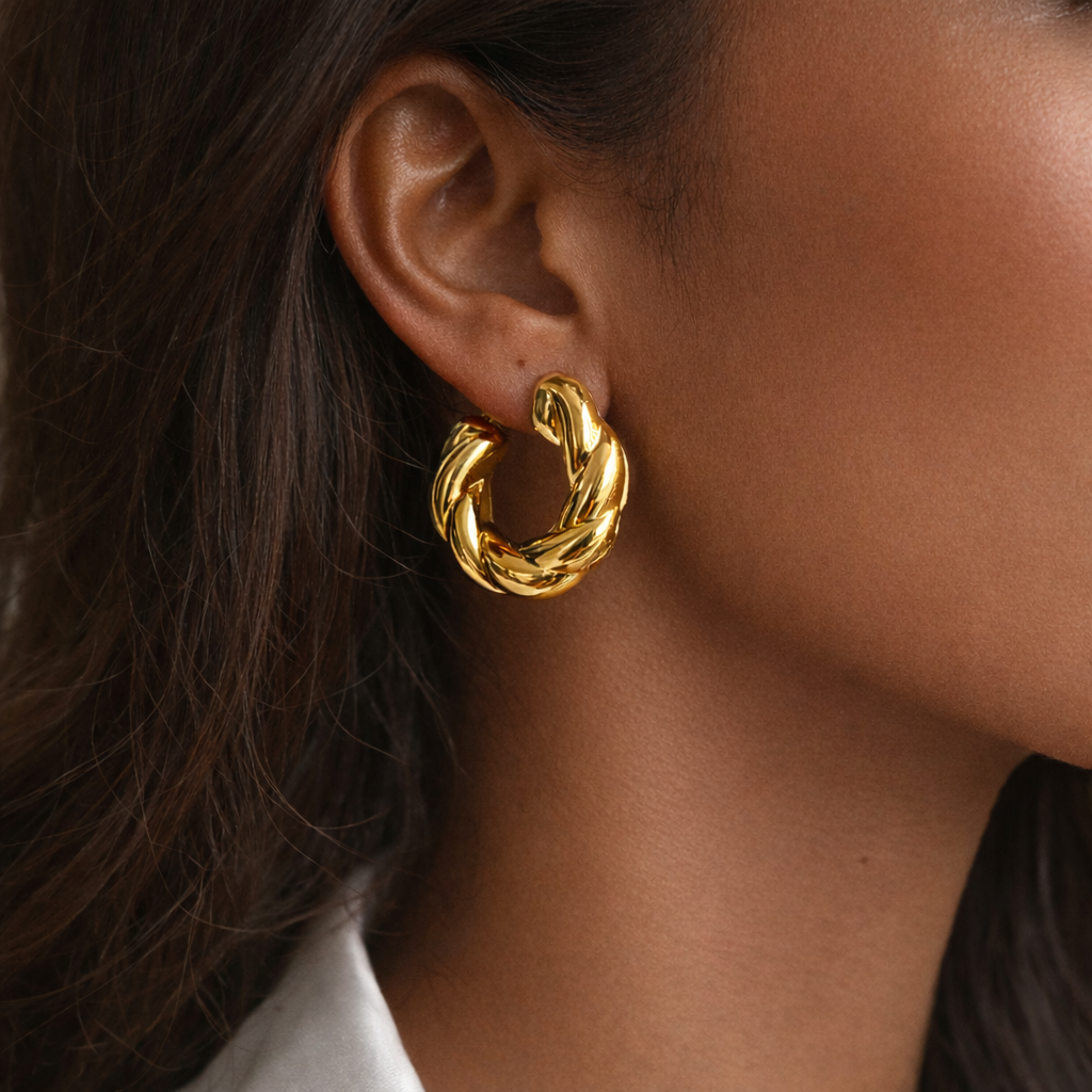 Elena Hoop Earrings