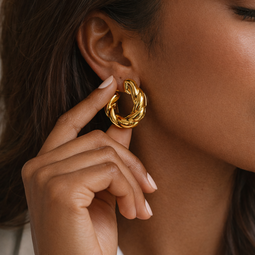 Elena Hoop Earrings