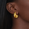 Ivy Teardrop Gold Plated Earrings