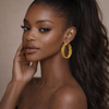 Sienna Gold Plated Hoop Earrings