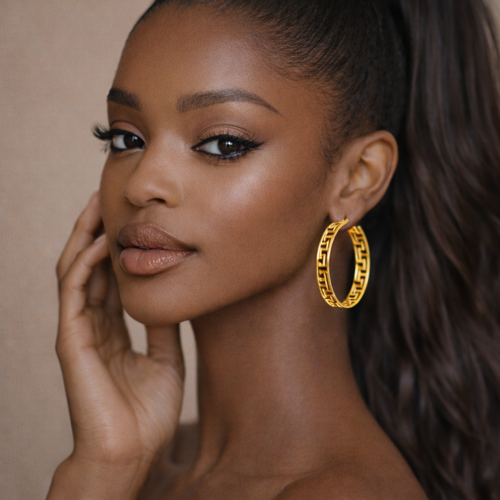 Sienna Gold Plated Hoop Earrings