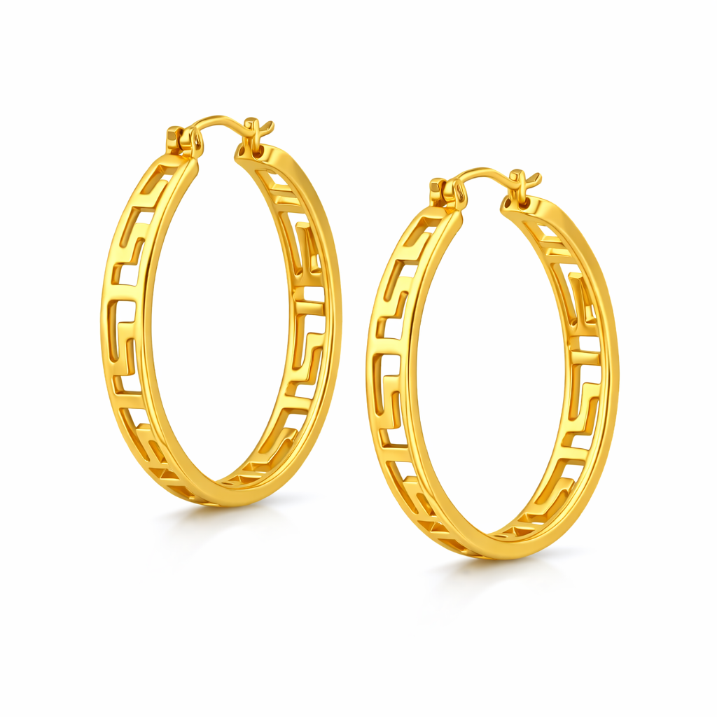 Sienna Gold Plated Hoop Earrings