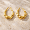 Chanele  Gold Plated Hoop Earrings