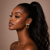 Amina Stud Gold Plated Earrings