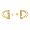 Amina Stud Gold Plated Earrings