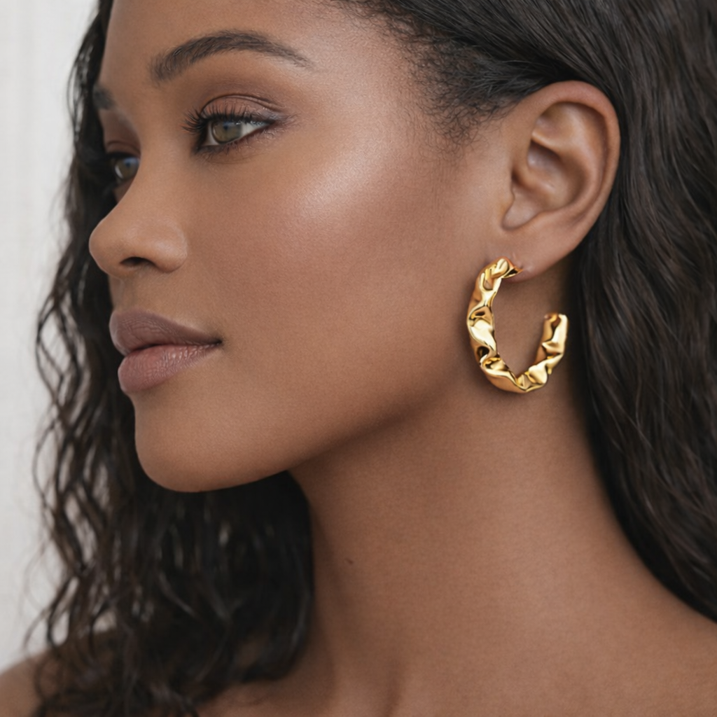 Emmy Gold Plated Earrings