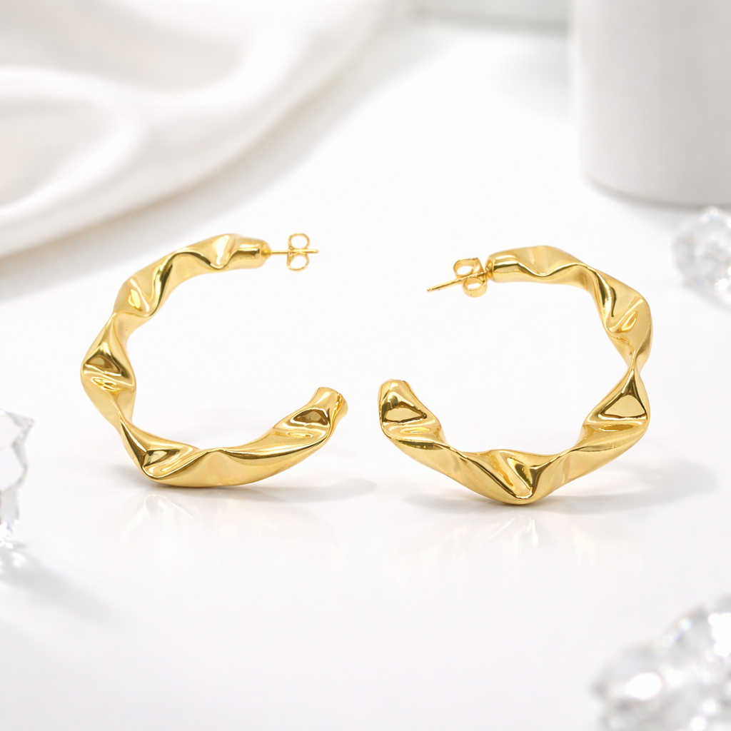Emmy Gold Plated Earrings