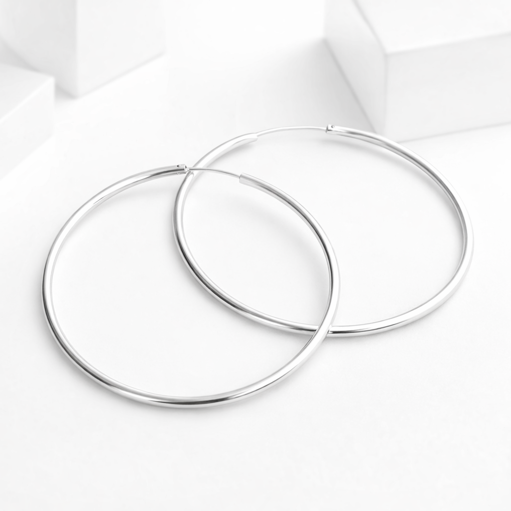 Jayda 925 Sterling Silver Hoop Earrings