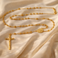 Virgin Rosary Necklace-18k Gold Filled