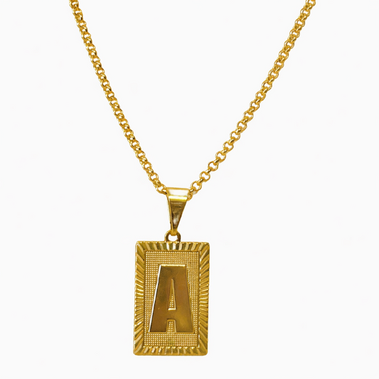 Initial Pendant 18K Gold Filled Necklace