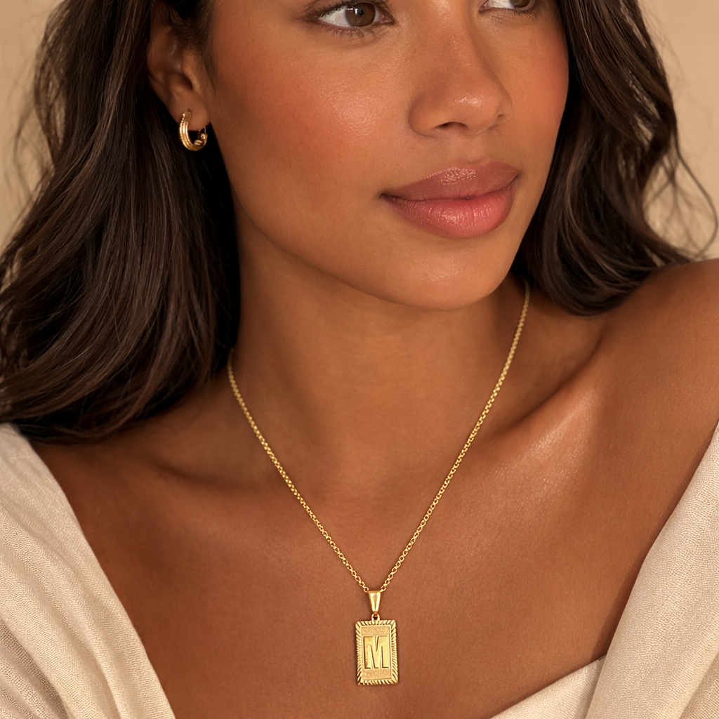Initial Pendant 18K Gold Filled Necklace