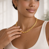Dalia Rolo Link Chain-18k Gold Filled