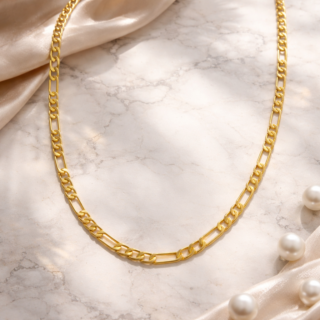 Figaro Link 18k Gold Filled Chain