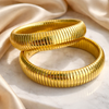Chardae Chunky Gold Plated Bangle