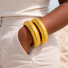 Chardae Chunky Gold Plated Bangle