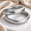 Chardae Chunky Silver Bangle