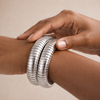 Chardae Chunky Silver Bangle