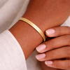 Tania Herringbone Link 18k Gold Filled Bracelet