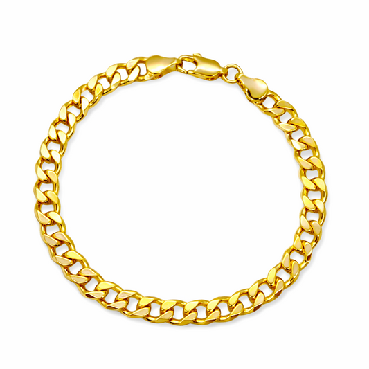 Cuban Link 18k Gold Filled Bracelet