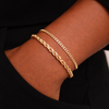 Dior Curb Link 18k Gold Filled Bracelet