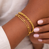 Paperclip Link 18k Gold Filled Bracelet